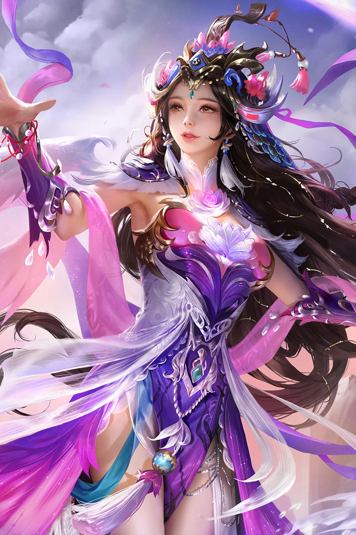 鞠婧祎中秋扮嫦娥